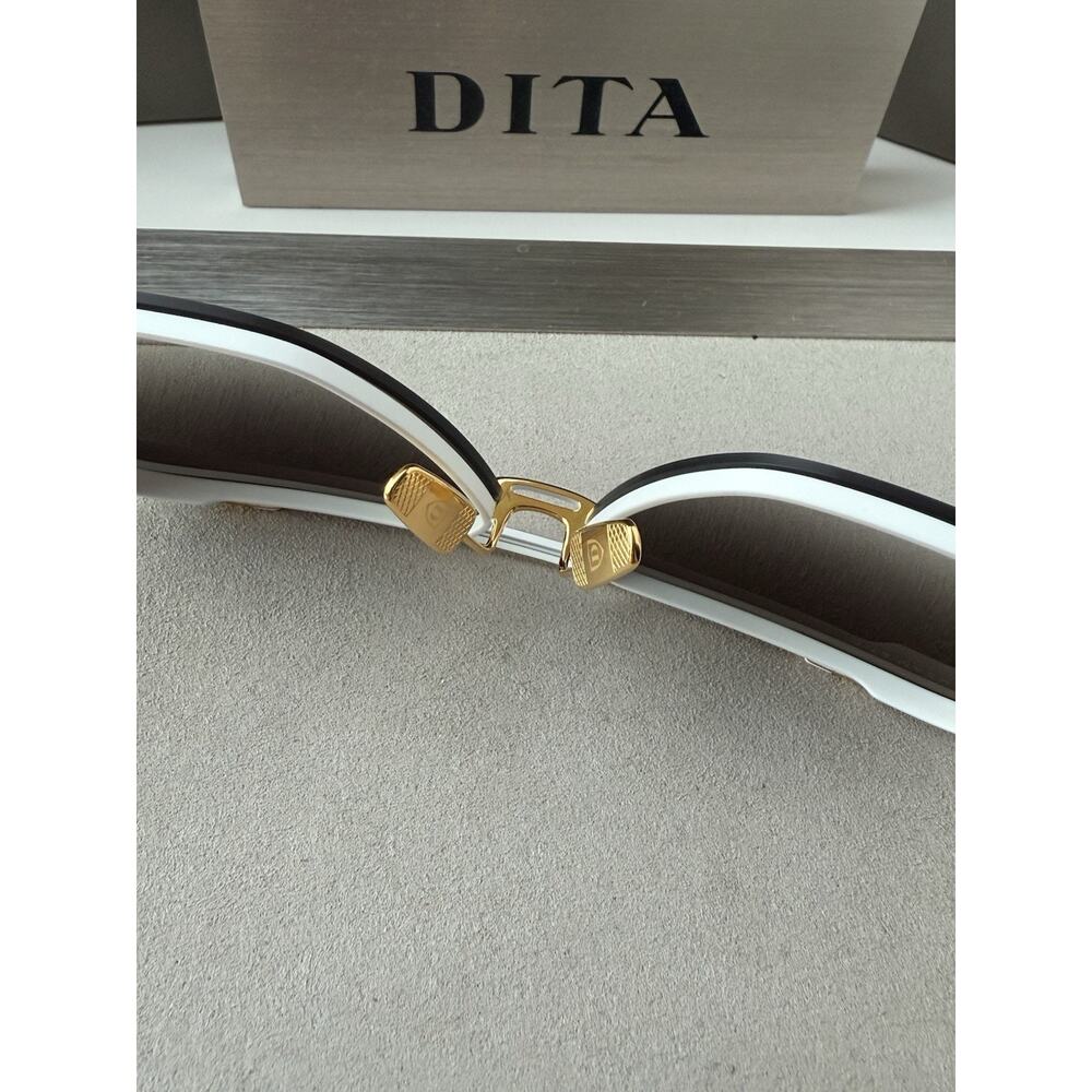 DITA MACH SIX DTS 121 07 Matte White Yellow Gold Gradient Sunglasses AUTHENTIC - Picture 8 of 11